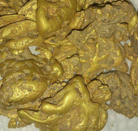 Gold rush in Africa gold nuggets