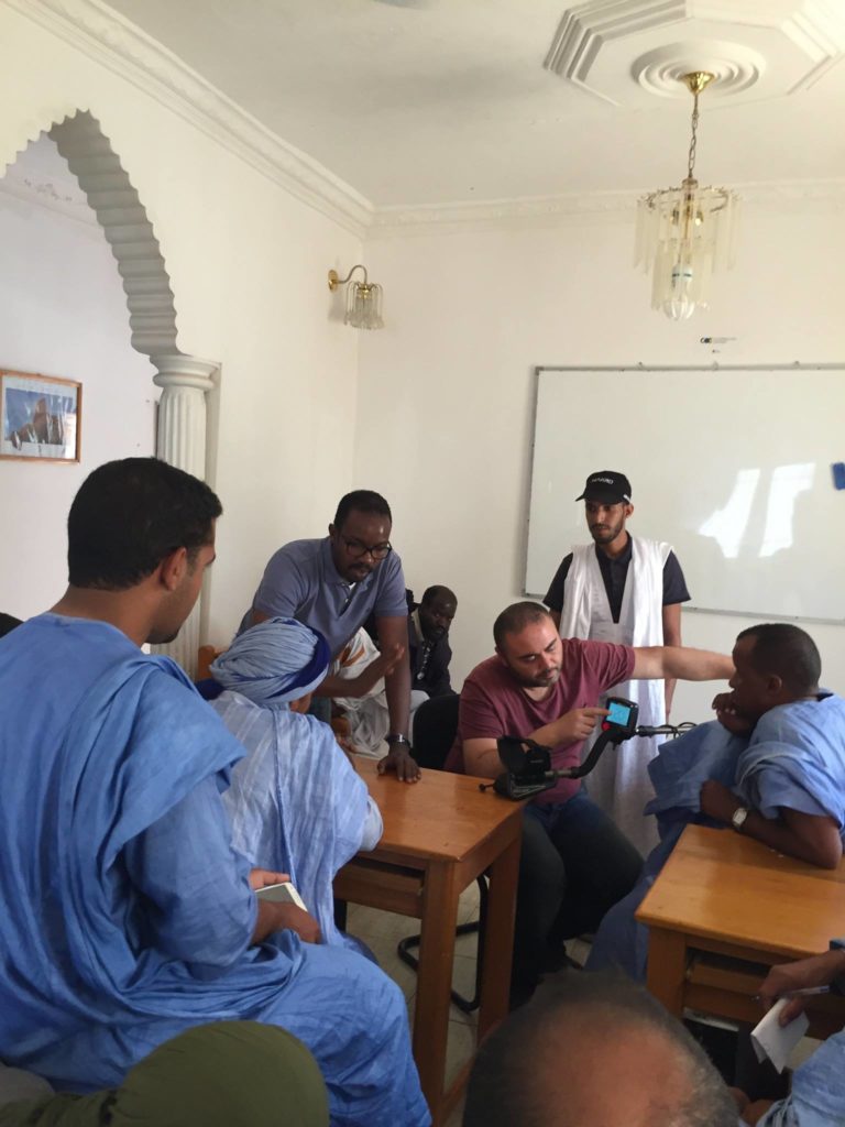 Gold rush in Africa training in local shop