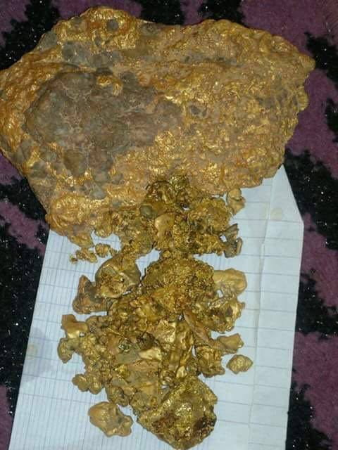 Gold rush in Africa gold nuggets