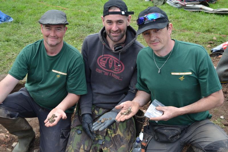 Dan Stevenson and his friends XP Deus Treasure found in UK roman silver denarius 