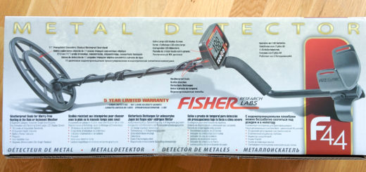 Fisher F44 metal detector what is in kit box accessories